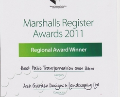 2011 Regional Award, Best Patio Transformation Over 35sqm